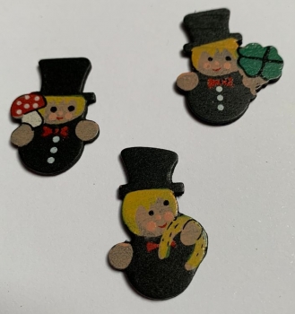 Holzstreuer Kaminfeger mit Hufeisen